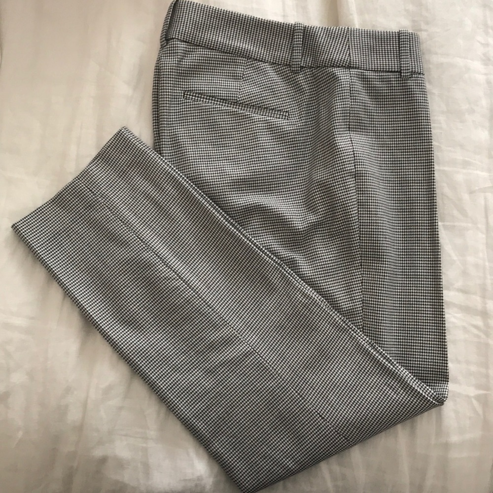 J Crew Herringbone Cropped Pant